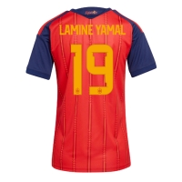 Camiseta España Lamine Yamal #19 Primera Equipación Replica Mundial 2026 para mujer mangas cortas
